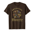 Antisocial Butterfly Fairy Grunge T-Shirt - Aesthetic Graphic for Adults - T-Shirt, Sweatshirt, Hoodie