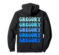 Gregory Name Stack Hoodie - Novelty Apparel Unisex - T-Shirt, Sweatshirt, Hoodie