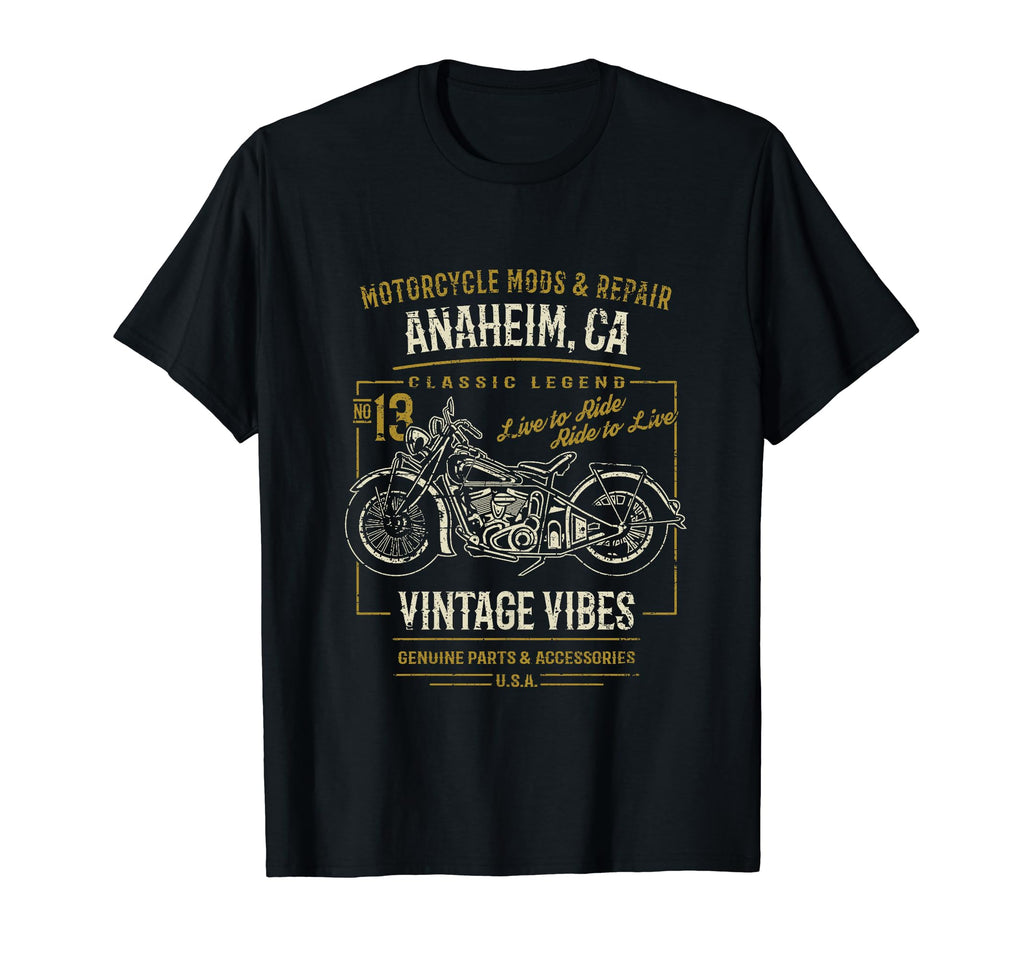 Anaheim California Usa Motorcycle T-Shirt - Unique Graphic Men Women - T-Shirt, Sweatshirt, Hoodie