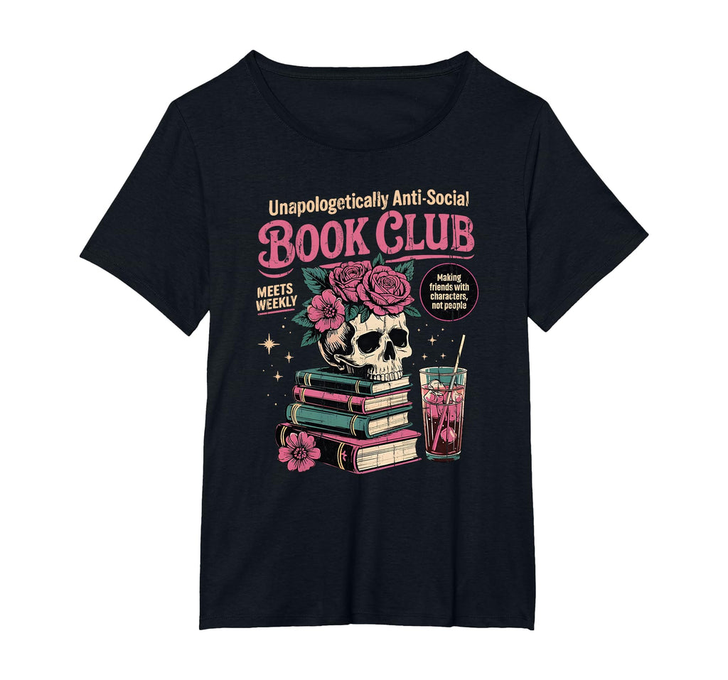 Unapologetically Anti Social Book Club T-Shirt - Trendy Graphic Unisex - T-Shirt, Sweatshirt, Hoodie