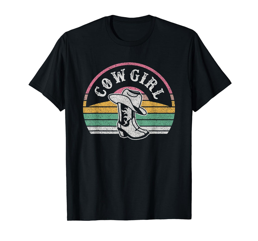 Cowgirl Western Boots Hat T-Shirt - Trendy Graphic Men Women - T-Shirt, Sweatshirt, Hoodie