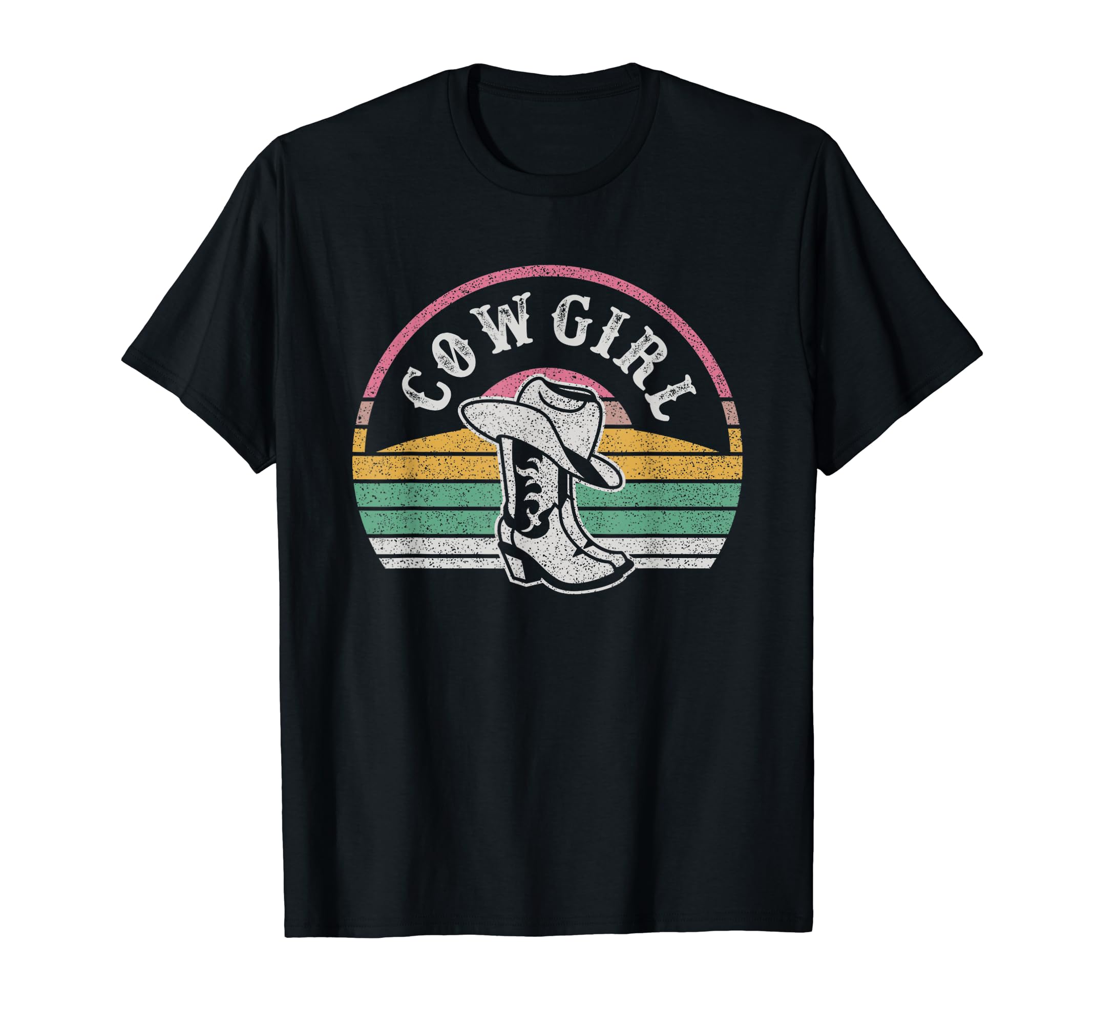 Cowgirl Western Boots Hat T-Shirt - Trendy Graphic Men Women - T-Shirt, Sweatshirt, Hoodie