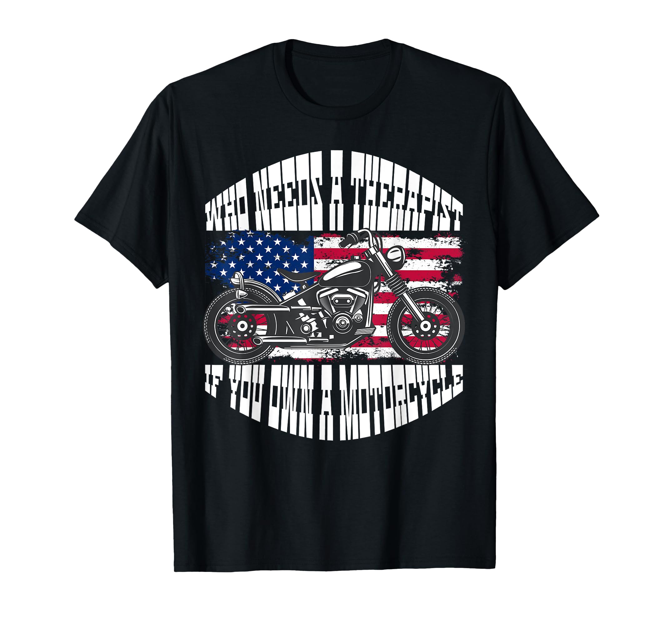 Funny Motorcycle Therapy Motorcycle T-Shirt - Unique Graphic Men Women - T-Shirt, Sweatshirt, Hoodie