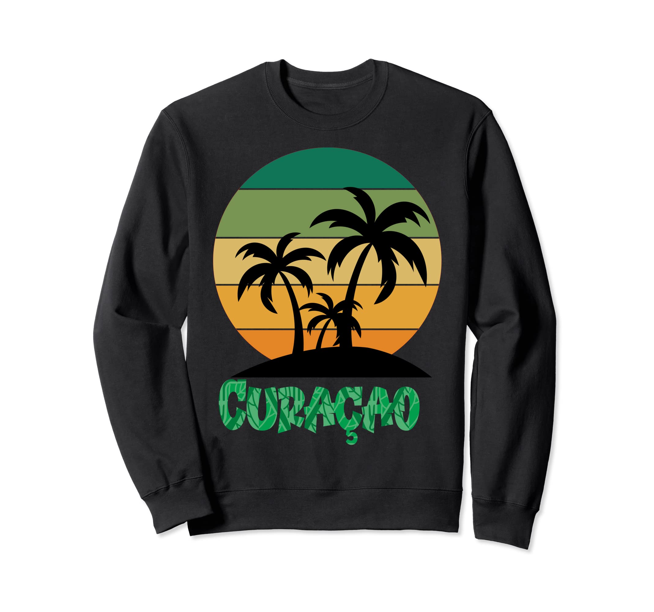 Curacao Tropical Sunset Vacation Sweatshirt - Custom Art Print Men Women - T-Shirt, Sweatshirt, Hoodie