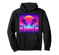 Synthwave Vaporwave Tropical Palm Trees Hoodie - Aesthetic Graphic Unisex - T-Shirt, Sweatshirt, Hoodie