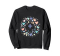 Colorful Heart Mandala Mindfulness Sweatshirt - Aesthetic Graphic Unisex - T-Shirt, Sweatshirt, Hoodie