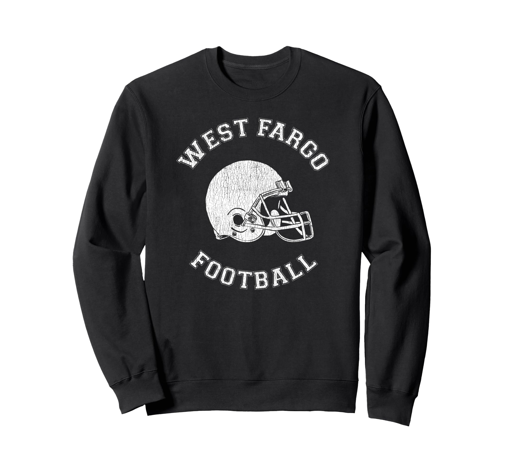 West Fargo Football Distressed 1980S P Sweatshirt - Unique Graphic Unisex - T-Shirt, Sweatshirt, Hoodie