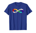 Neurodiversity Rainbow Infinity T-Shirt - Aesthetic Graphic Unisex - T-Shirt, Sweatshirt, Hoodie