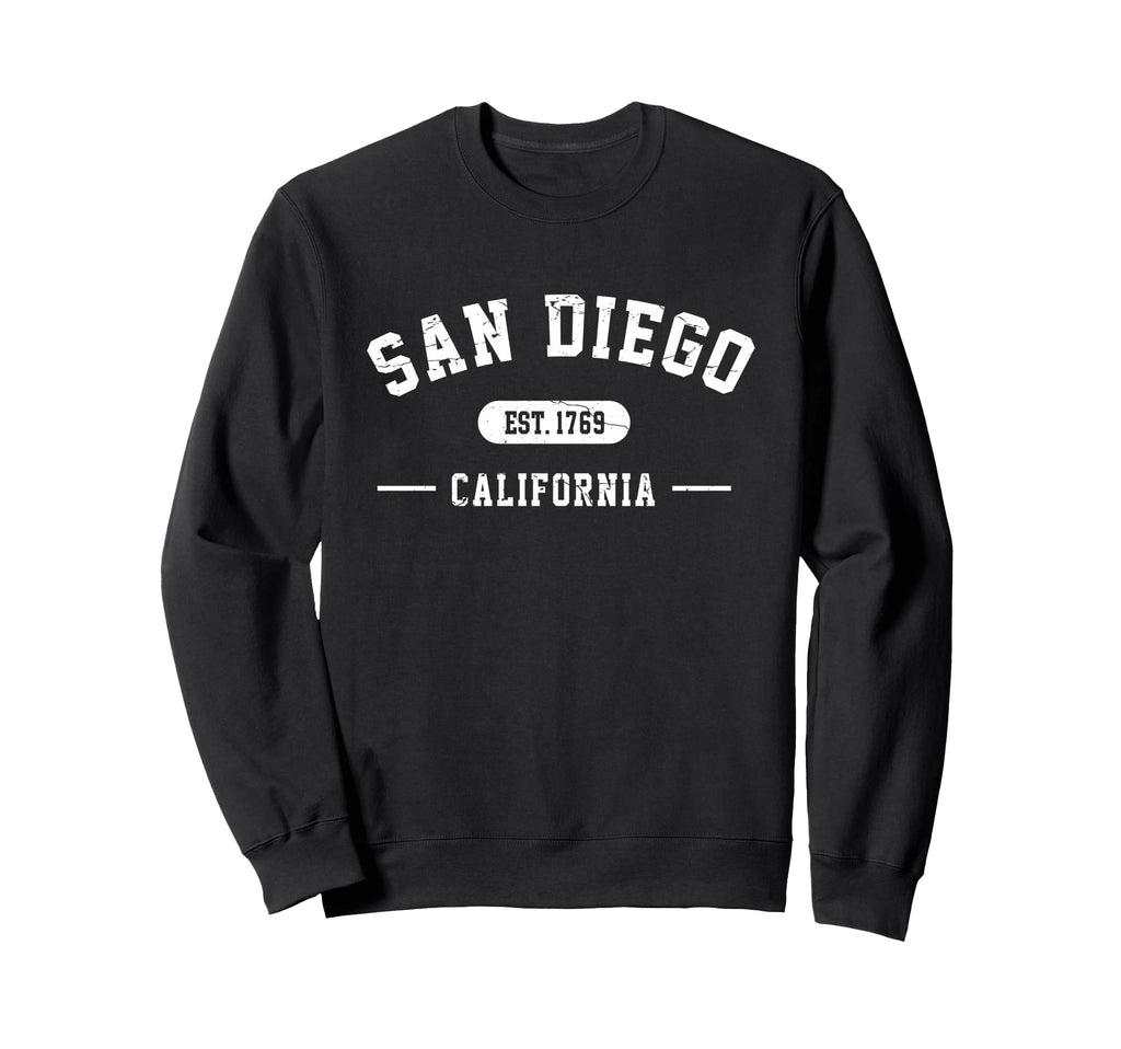 San Diego California Est 1769 Athletic Sweatshirt - Custom Art Print Unisex - T-Shirt, Sweatshirt, Hoodie