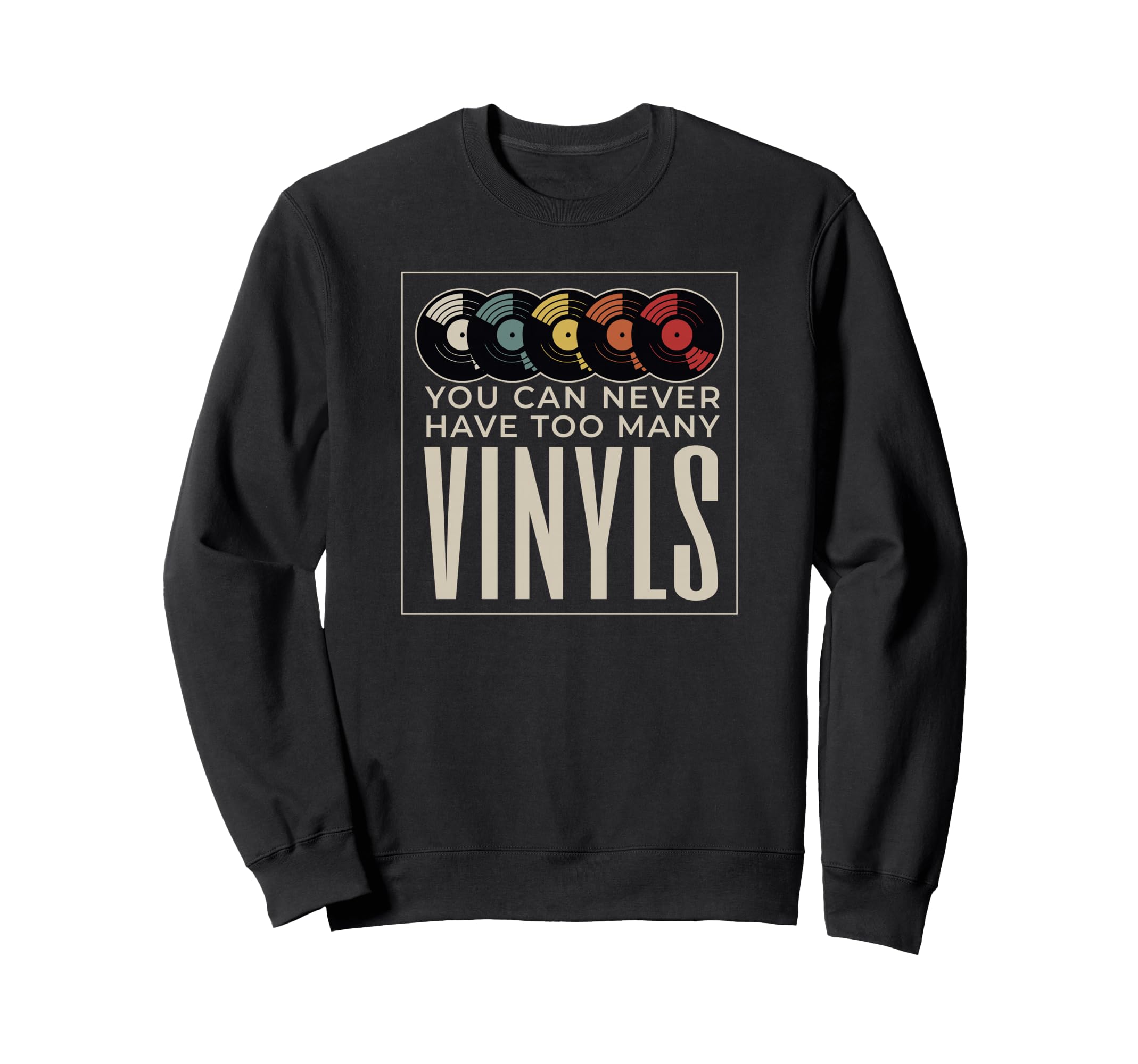 80S Music Disk Jockey Dj Vinyl Sweatshirt - Novelty Apparel for Adults - T-Shirt, Sweatshirt, Hoodie
