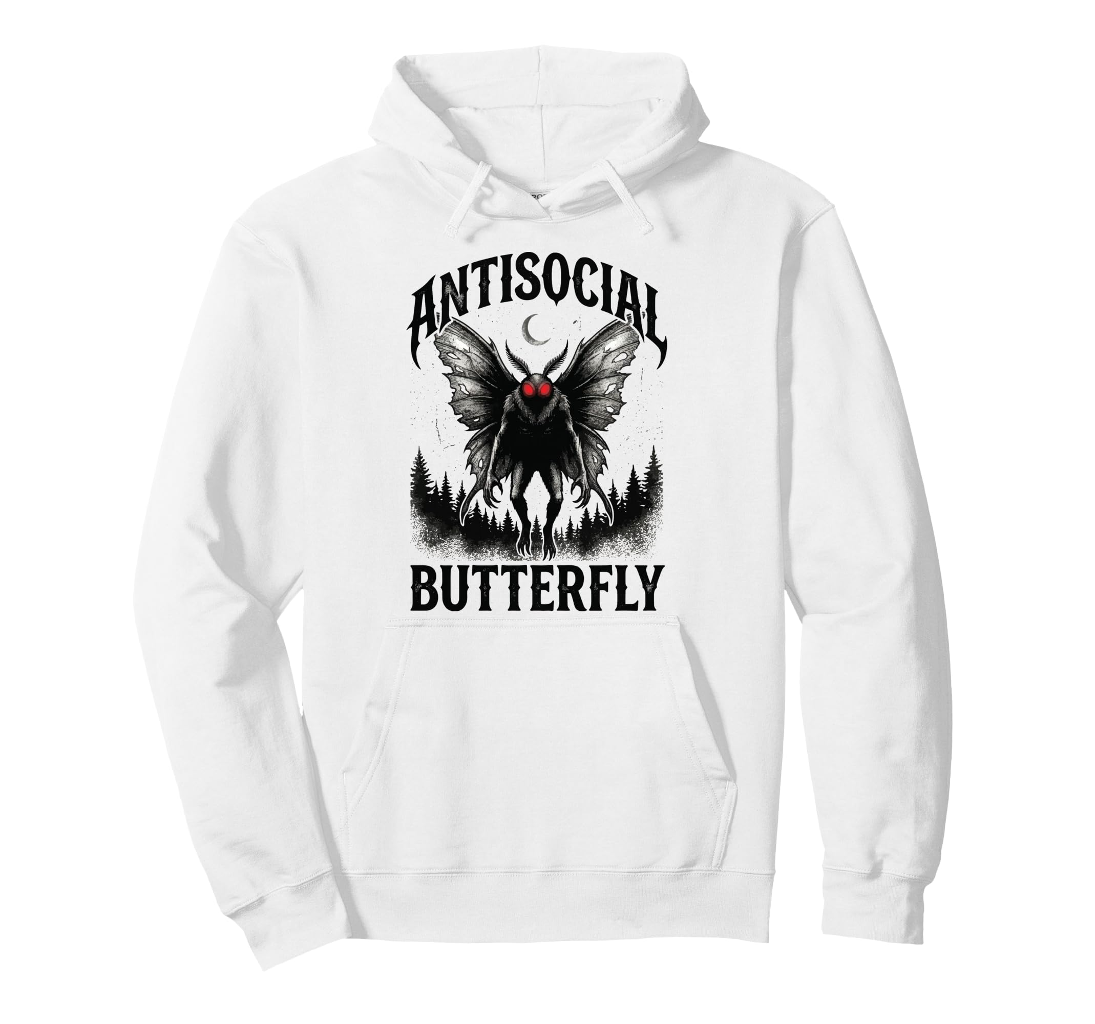 Antisocial Butterfly Hoodie - Graphic Print Men Women - T-Shirt, Sweatshirt, Hoodie