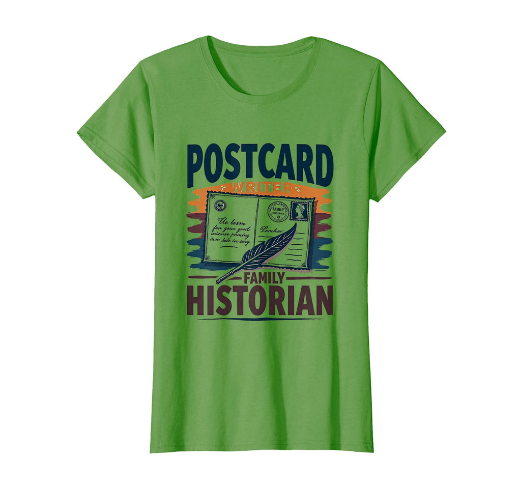 Postcard Writer Family Historian T-Shirt - Trendy Graphic Men Women - T-Shirt, Sweatshirt, Hoodie