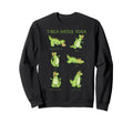 T Rex Yoga Poses Dinosaur Sweatshirt - Custom Art Print Men Women - T-Shirt, Sweatshirt, Hoodie