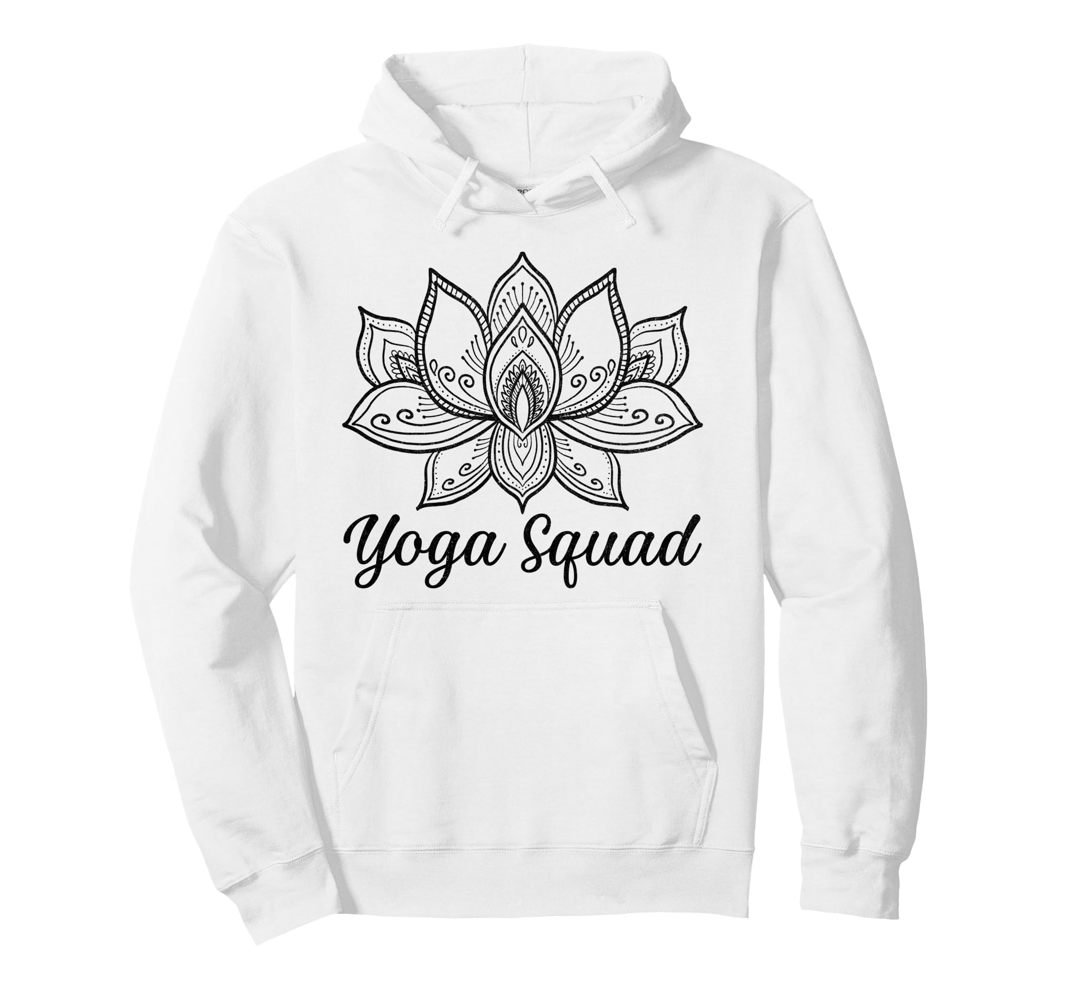 Yoga Squad Spiritual Meditation Hoodie - Fun Novelty Design for Adults - T-Shirt, Sweatshirt, Hoodie