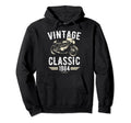 Born 1984 40Th Birthday Motorbike Hoodie - Minimalist Print Men Women - T-Shirt, Sweatshirt, Hoodie