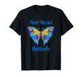 Colorful Anti Social Butterfly T-Shirt - Casual Everyday Wear Men Women - T-Shirt, Sweatshirt, Hoodie