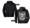Hell And Steel Skull And Pistons Hoodie - Custom Art Print for Adults - T-Shirt, Sweatshirt, Hoodie