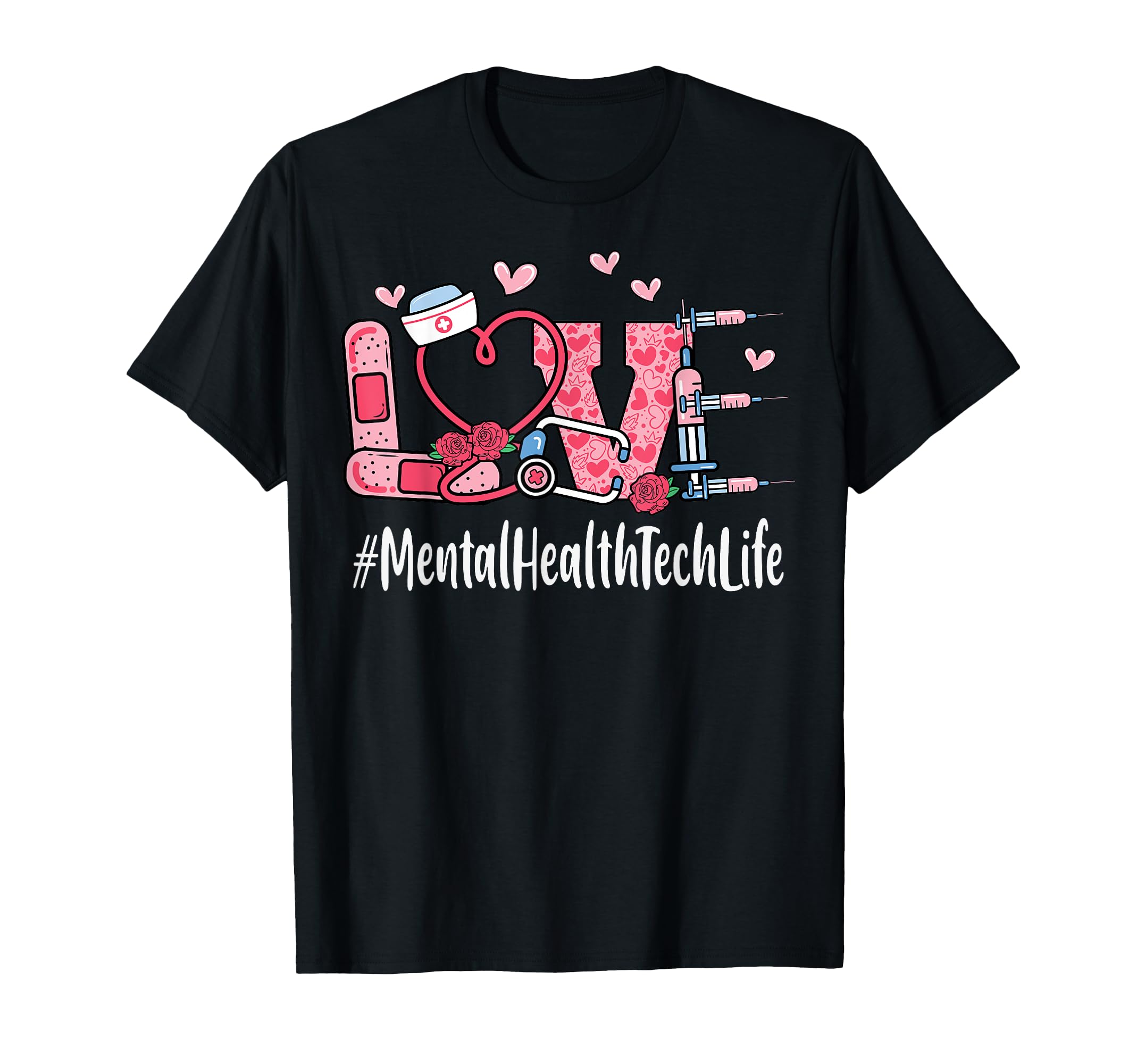 Mental Health Tech Love Valentines Day T-Shirt - Trendy Graphic for Adults - T-Shirt, Sweatshirt, Hoodie