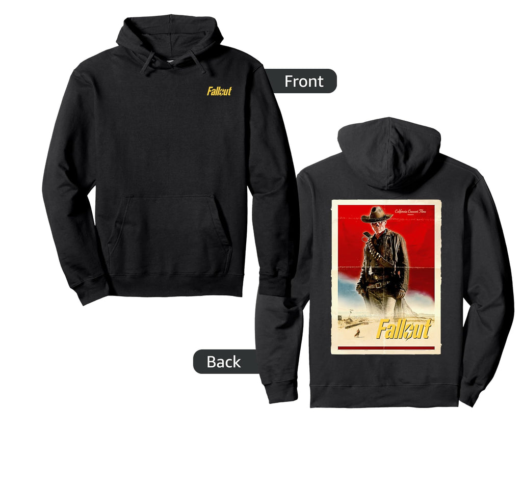 Fallout Ghoul Western Hoodie - Minimalist Print Men Women - T-Shirt, Sweatshirt, Hoodie