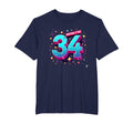 34Th Birthday Gift Keeping It 100 Neon T-Shirt - Unique Graphic Unisex - T-Shirt, Sweatshirt, Hoodie