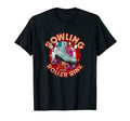 Bowling And Roller Rink 80S Roller T-Shirt - Minimalist Print for Adults - T-Shirt, Sweatshirt, Hoodie