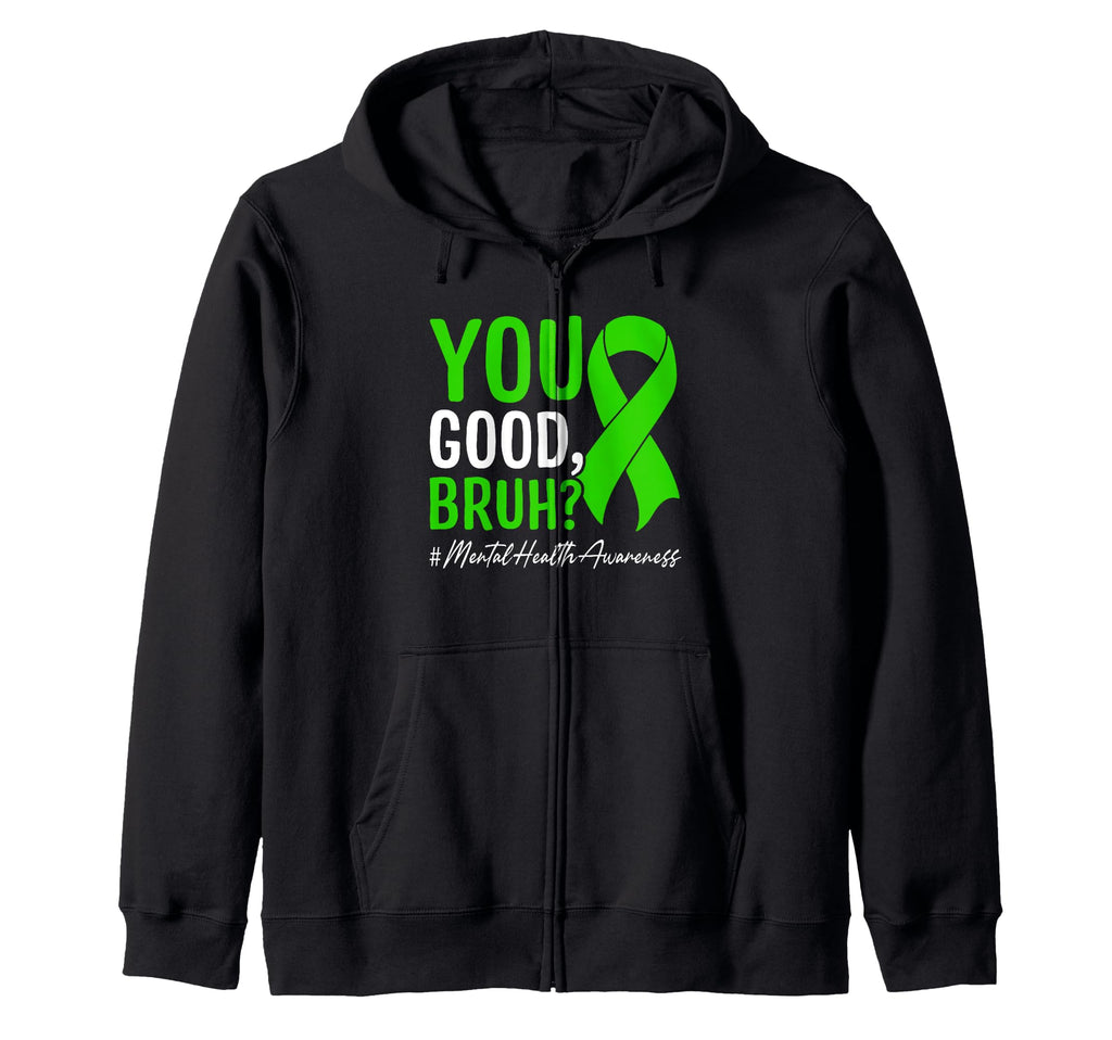 Mental Health Awareness Ribbon Items T-Shirt - Aesthetic Graphic Men Women - T-Shirt, Sweatshirt, Hoodie