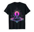 Synthwave Alien Buddha Cyberpunk 80S T-Shirt - Novelty Apparel for Adults - T-Shirt, Sweatshirt, Hoodie
