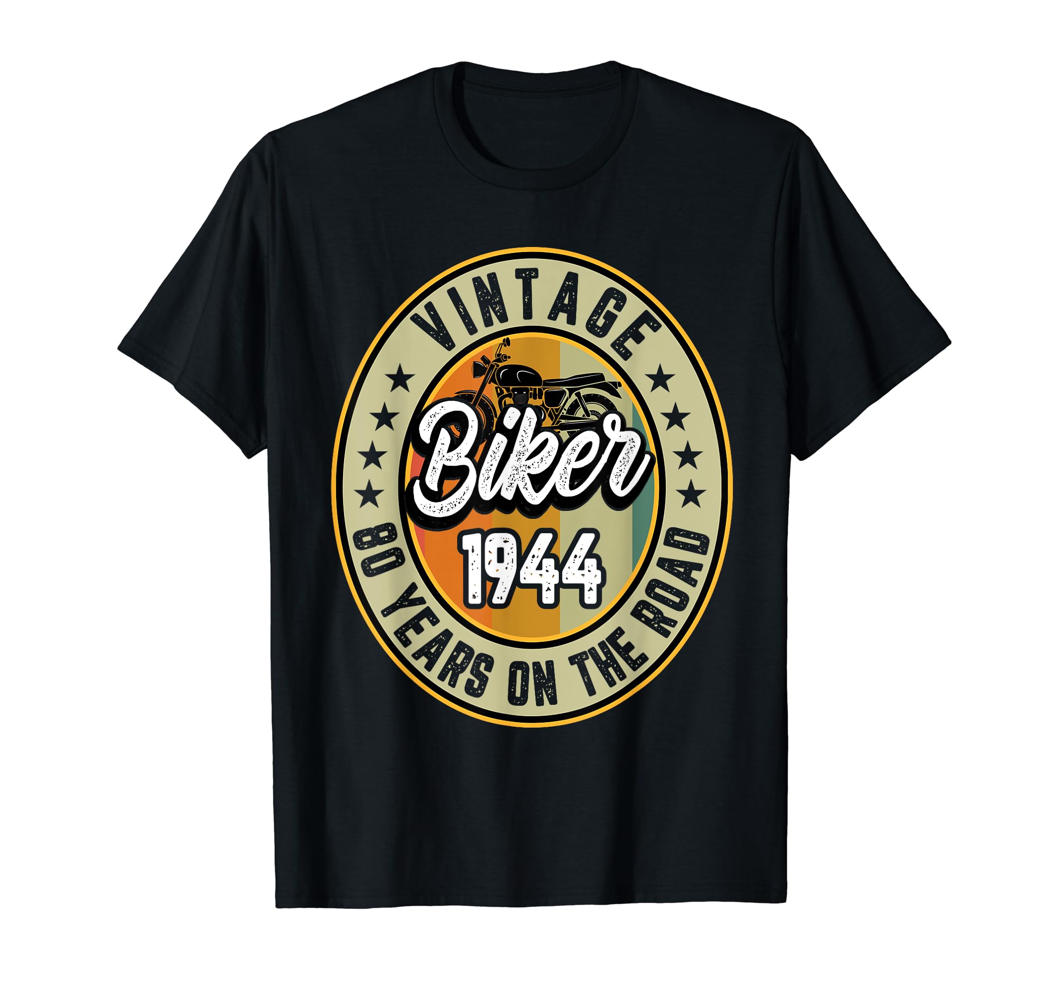 80Th Biker Birthday Gifts Motorcycle 1944 T-Shirt - Trendy Graphic Unisex - T-Shirt, Sweatshirt, Hoodie