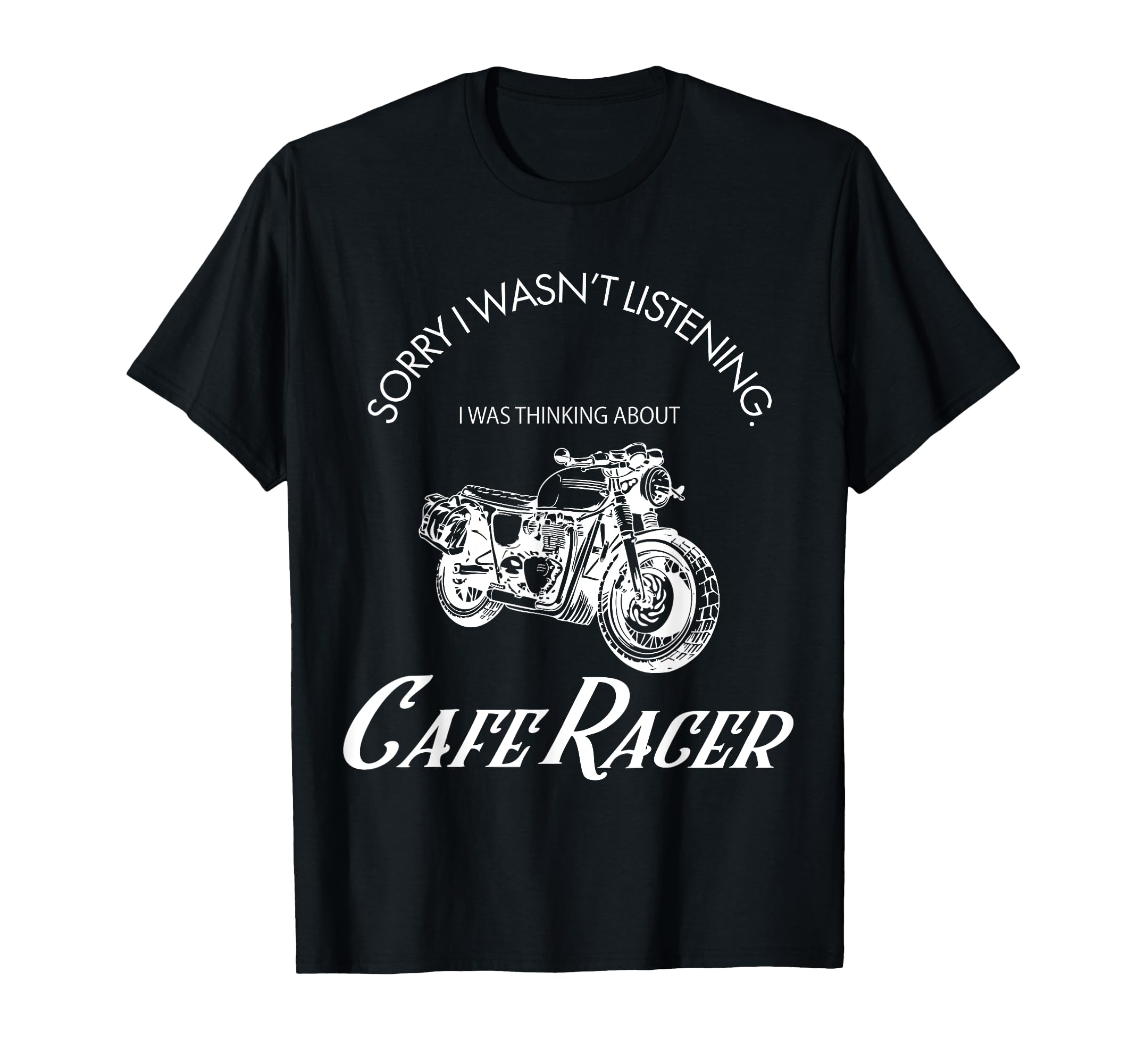 Cafe Racer Motorcycle Emblem Art T-Shirt - Graphic Print Unisex - T-Shirt, Sweatshirt, Hoodie