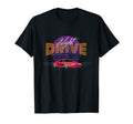 Night Drive Retrowave Synthwave Outrun T-Shirt - Aesthetic Graphic Unisex - T-Shirt, Sweatshirt, Hoodie