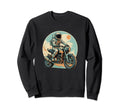 Astronaut Riding Motorcycle Space Sweatshirt - Novelty Apparel Men Women - T-Shirt, Sweatshirt, Hoodie