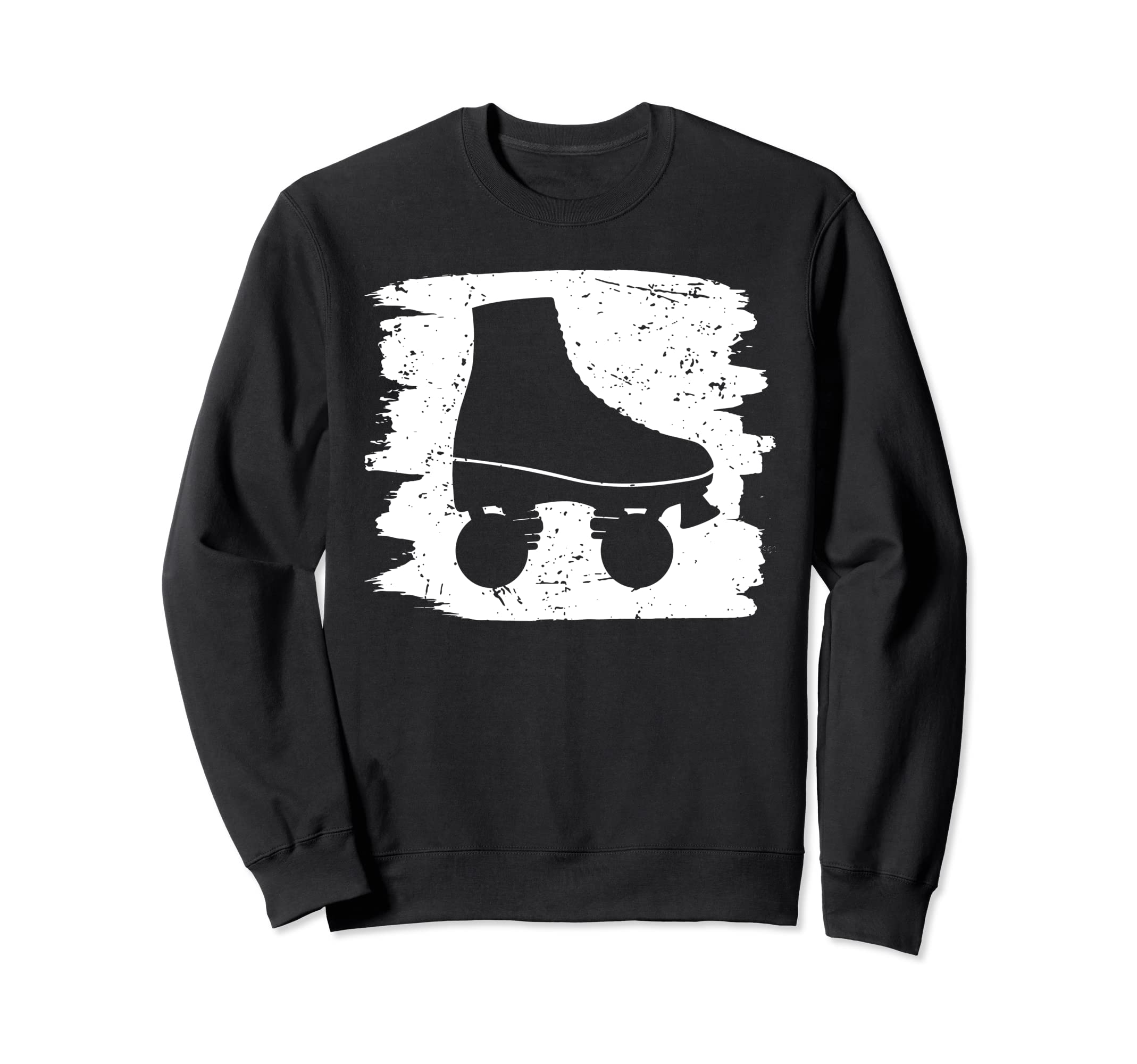 Roller Skating Art 80S Roller Derby Sweatshirt - Unique Graphic Unisex - T-Shirt, Sweatshirt, Hoodie