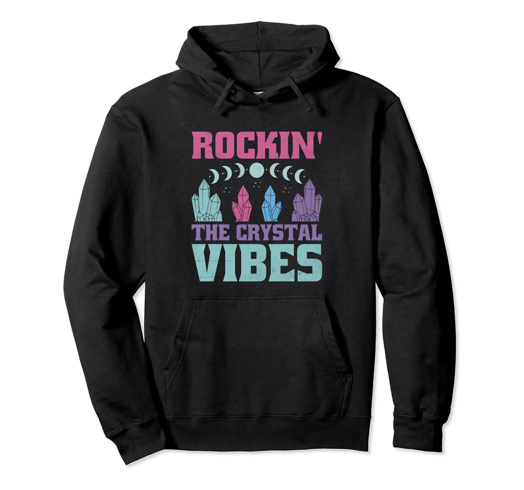 Spiritual Crystal Stones Healing Hoodie - Custom Art Print for Adults - T-Shirt, Sweatshirt, Hoodie