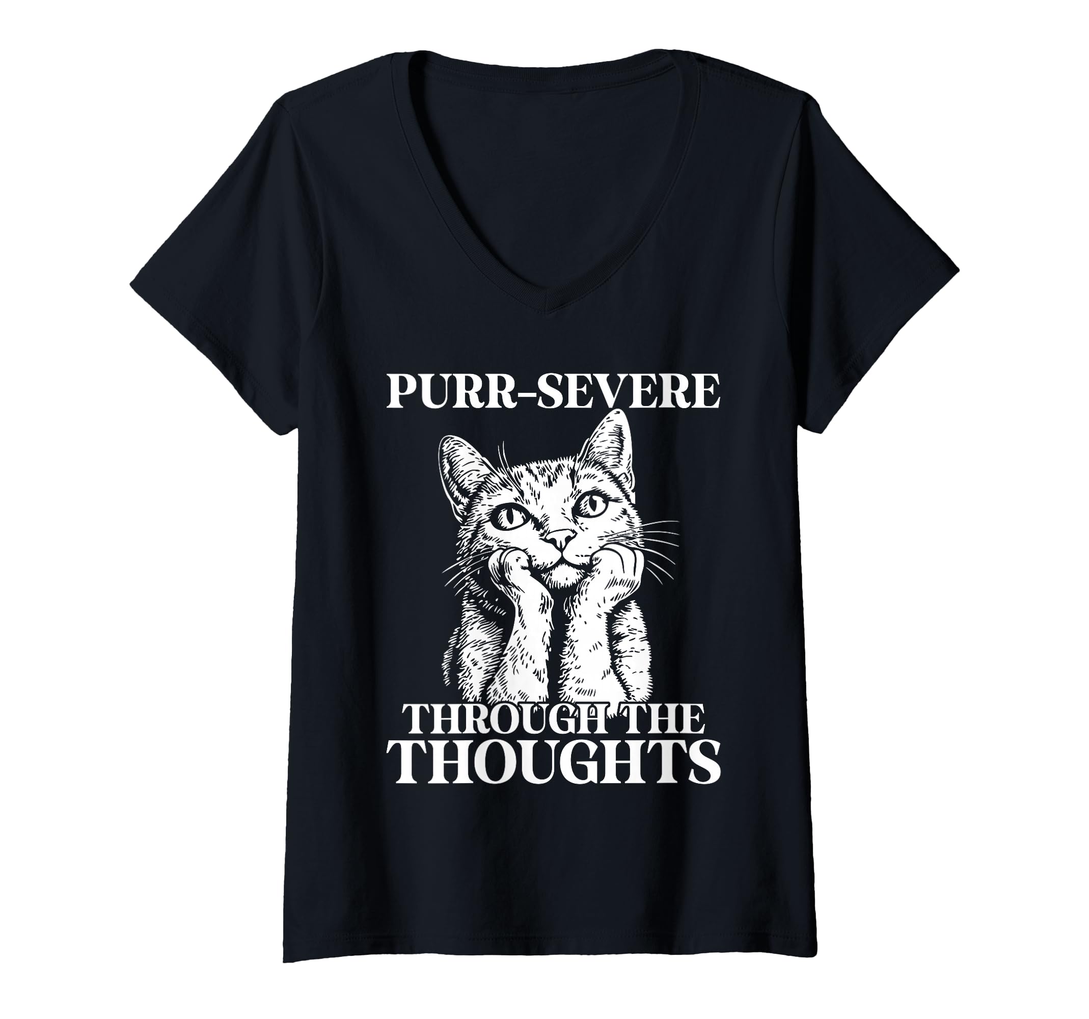 Womens Funny Cat Overthinkers And Deep T-Shirt - Aesthetic Graphic Unisex - T-Shirt, Sweatshirt, Hoodie