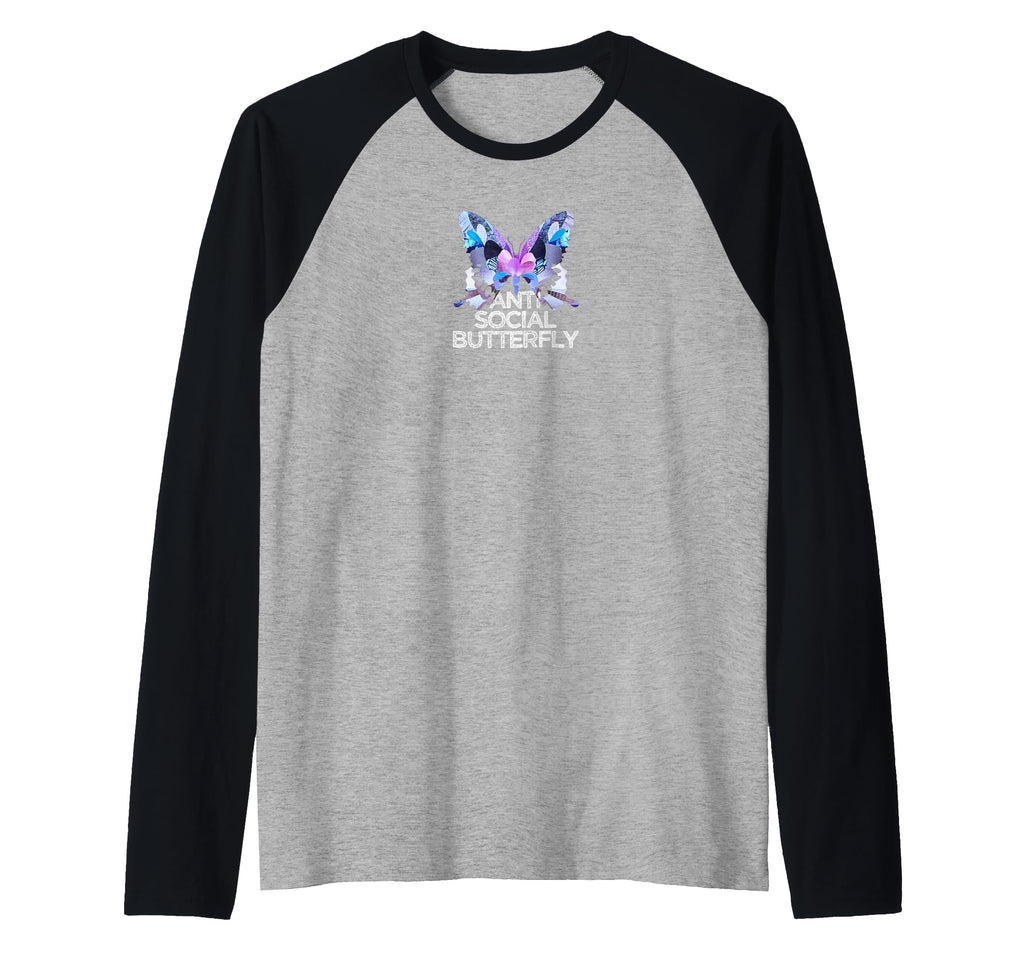 Funny Anti Social Butterfly Sweatshirt - Streetwear Style for Adults - T-Shirt, Sweatshirt, Hoodie