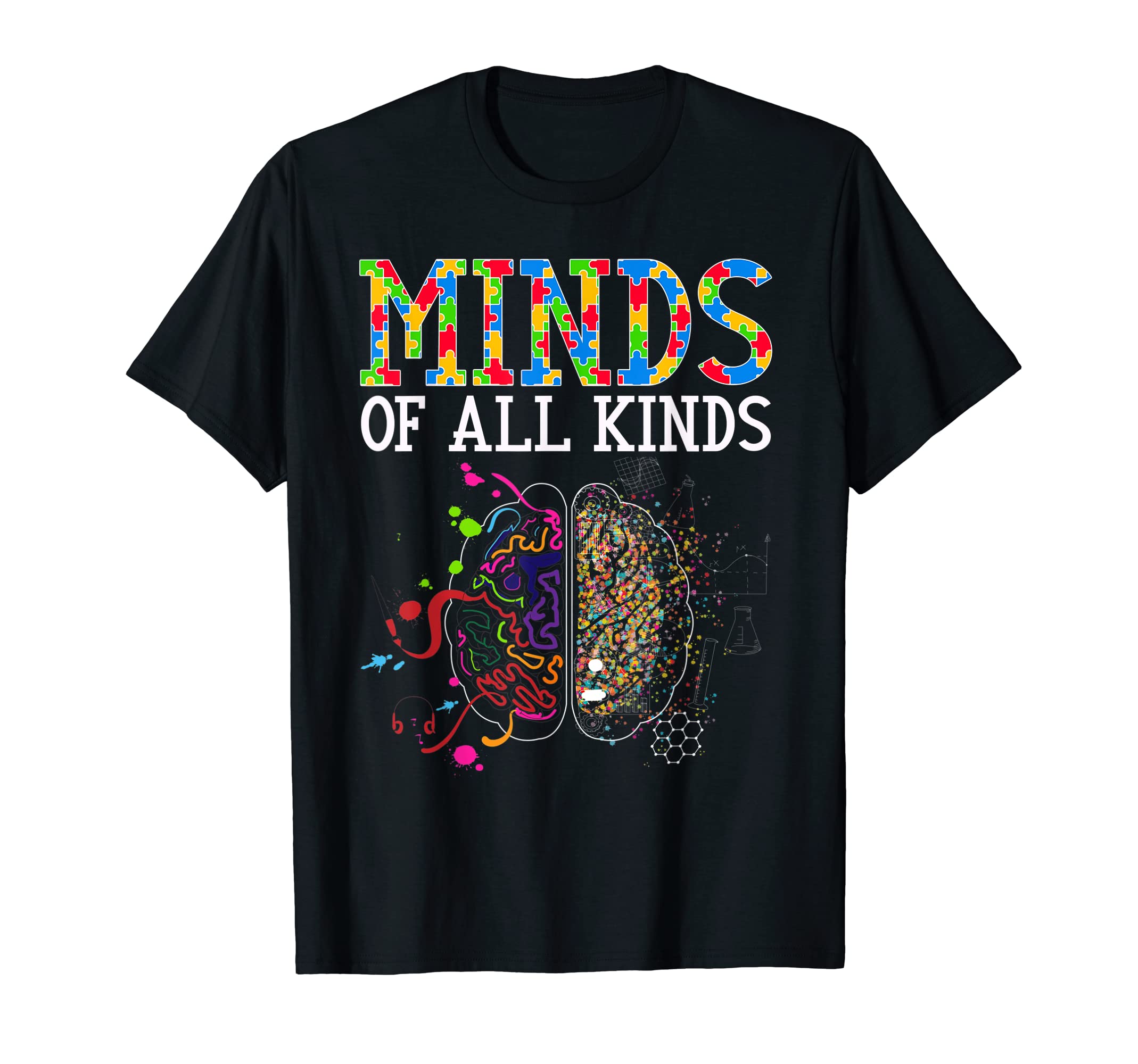 Neurodiversity Brain Adhd Autism T-Shirt - Casual Everyday Wear for Adults - T-Shirt, Sweatshirt, Hoodie