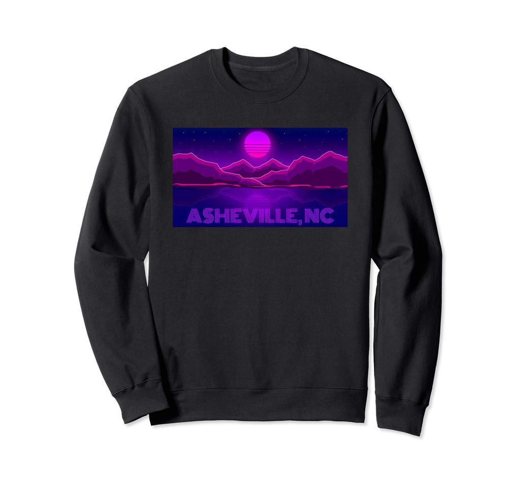 70S 80S Asheville N C Blue Ridge Sweatshirt - Novelty Apparel for Adults - T-Shirt, Sweatshirt, Hoodie
