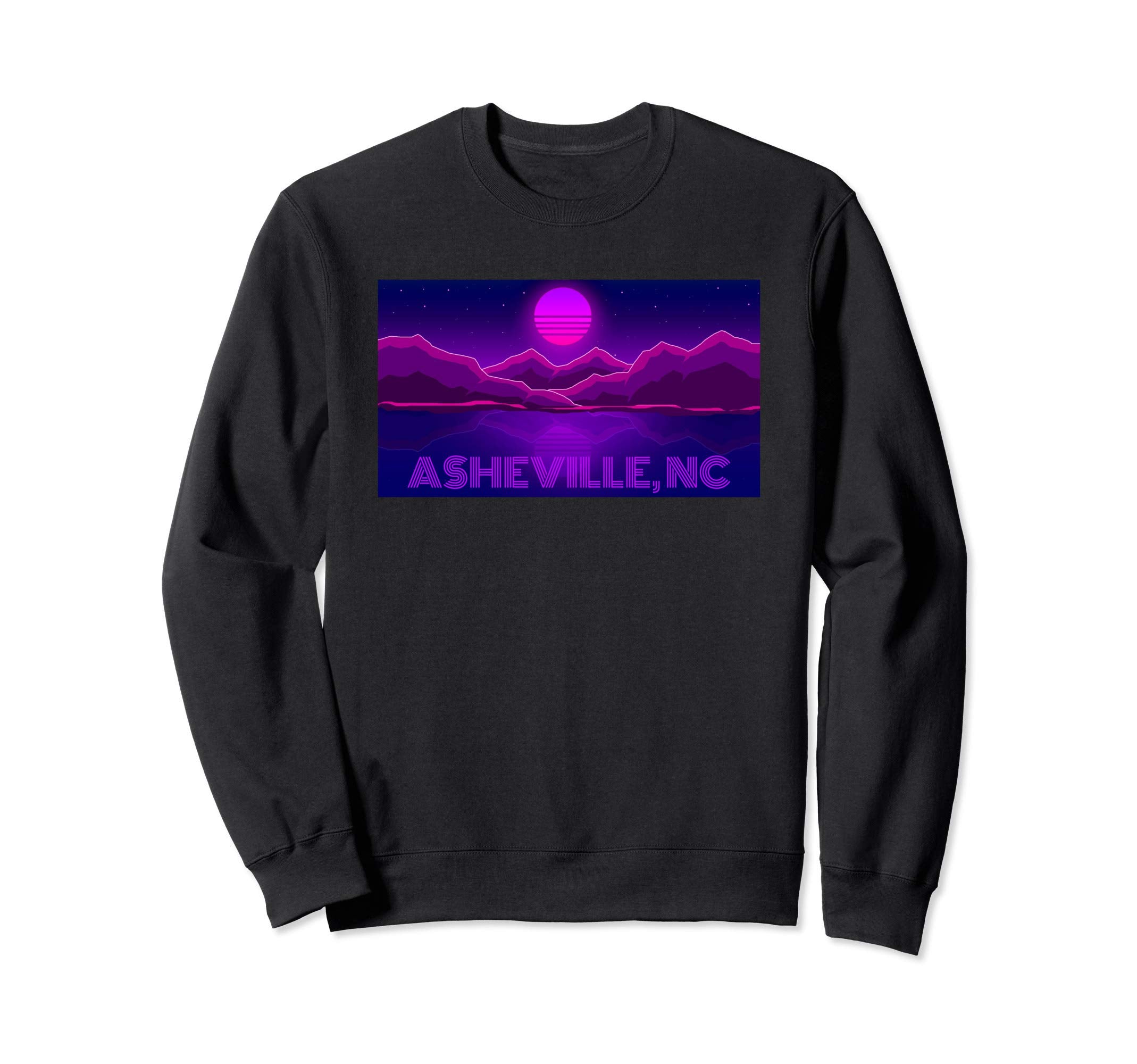 70S 80S Asheville N C Blue Ridge Sweatshirt - Novelty Apparel for Adults - T-Shirt, Sweatshirt, Hoodie
