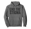 End Stigma Mental Health Awareness Hoodie - Graphic Print for Adults - T-Shirt, Sweatshirt, Hoodie