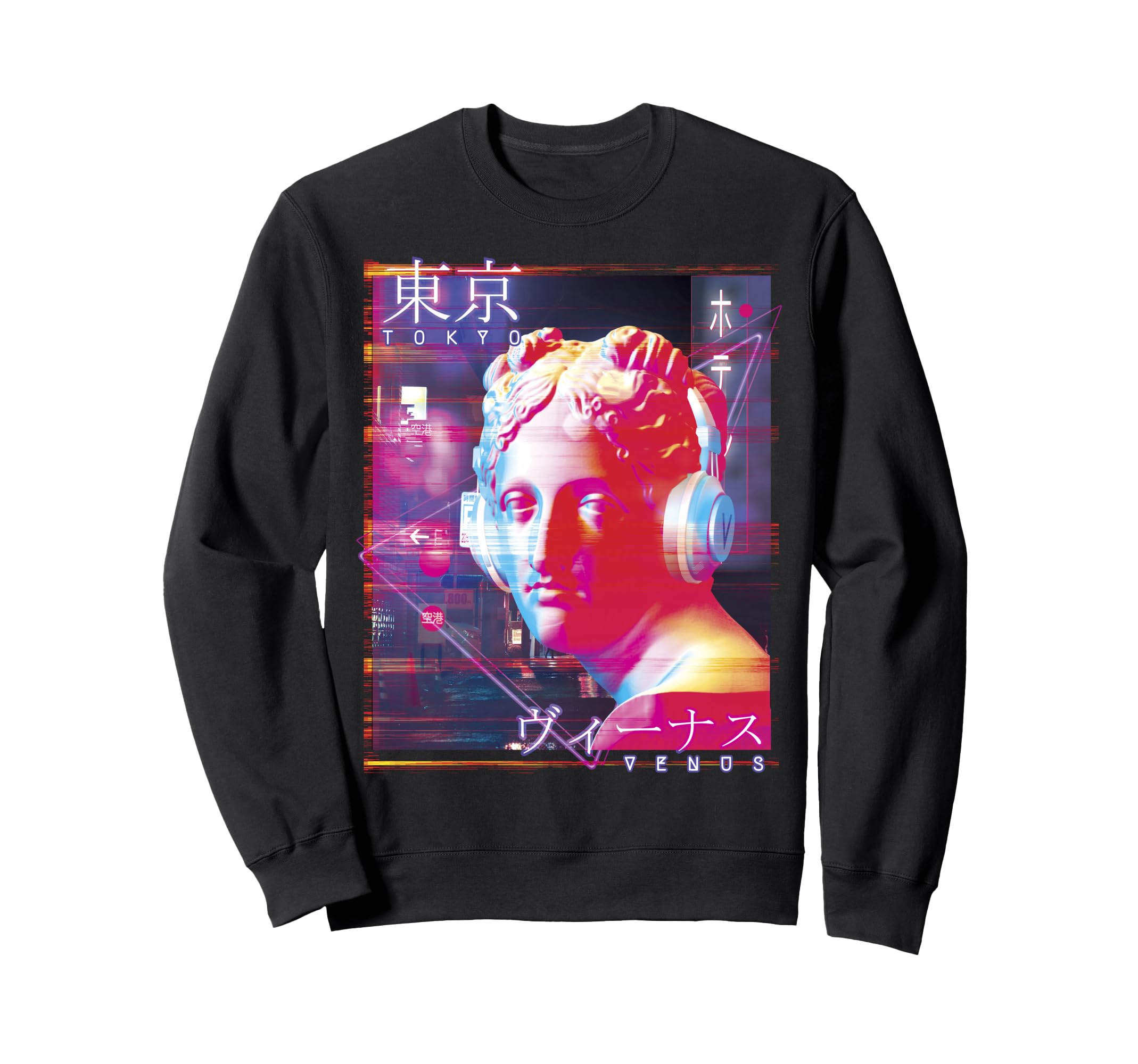 Vaporwave 80S Synthwave Retrowave Sweatshirt - Fun Novelty Design Unisex - T-Shirt, Sweatshirt, Hoodie
