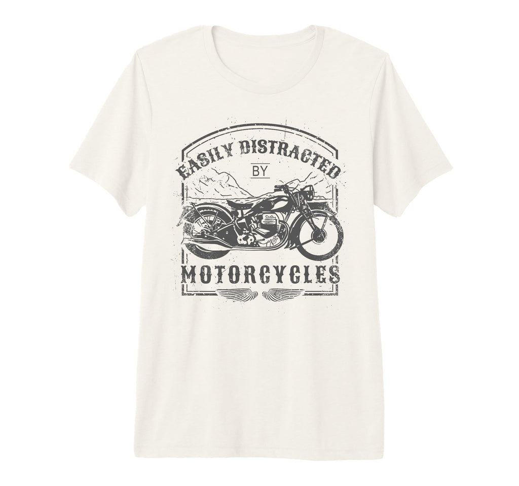 Easily Distracted Motorcycles T-Shirt - Graphic Print for Adults - T-Shirt, Sweatshirt, Hoodie