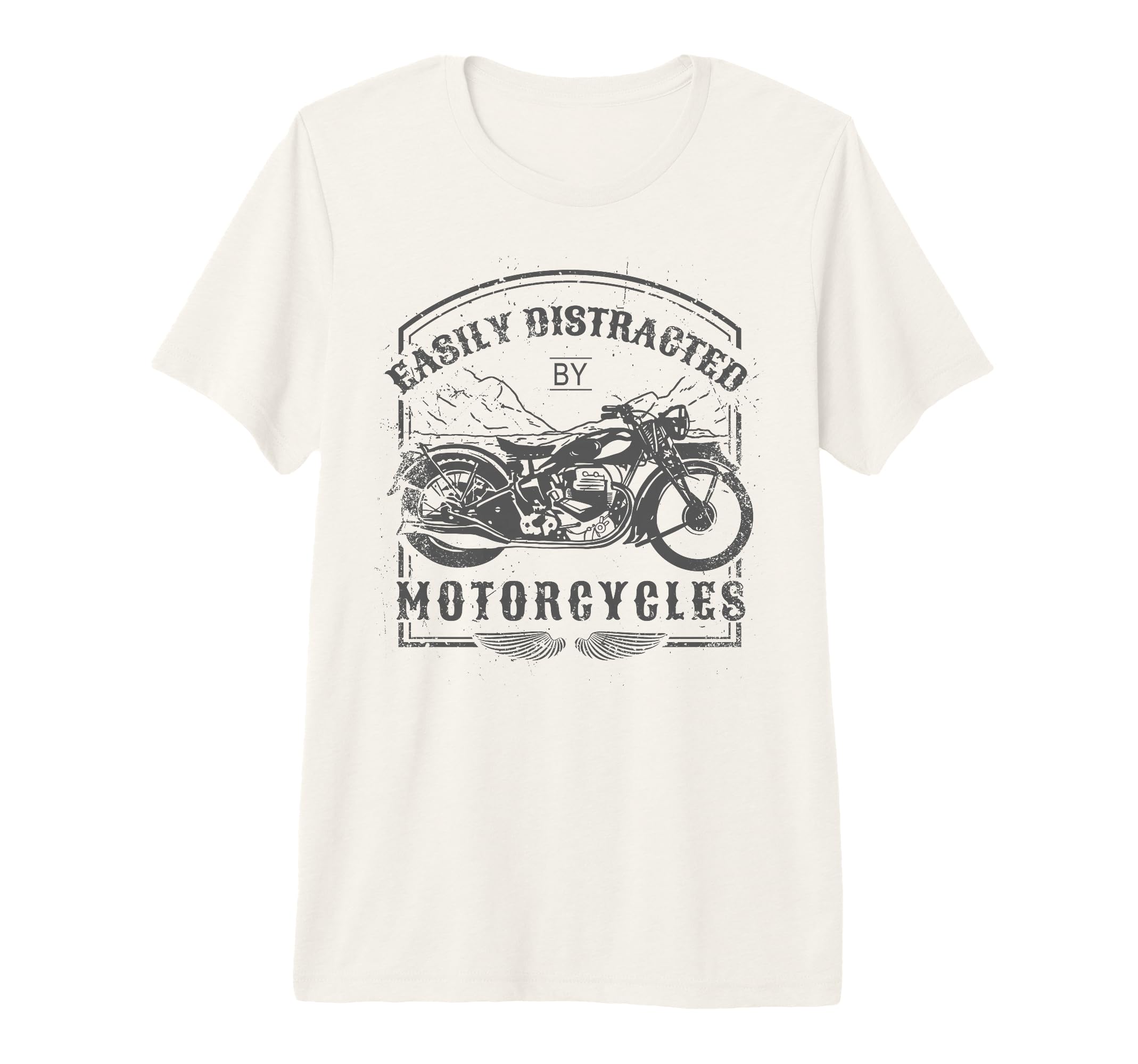Easily Distracted Motorcycles T-Shirt - Graphic Print for Adults - T-Shirt, Sweatshirt, Hoodie
