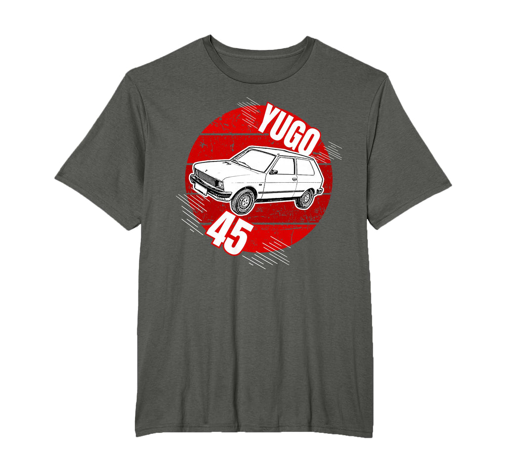 Yugo 45 Car Zastava Yugoslavia Cars T-Shirt - Aesthetic Graphic Men Women - T-Shirt, Sweatshirt, Hoodie