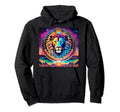 80S Synthwave Anime Lion Trippy Cat Hoodie - Aesthetic Graphic Unisex - T-Shirt, Sweatshirt, Hoodie