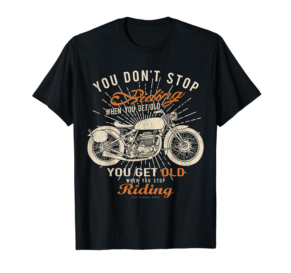Motorcycle Bikers Old Biker Birthday T-Shirt - Unique Graphic for Adults - T-Shirt, Sweatshirt, Hoodie