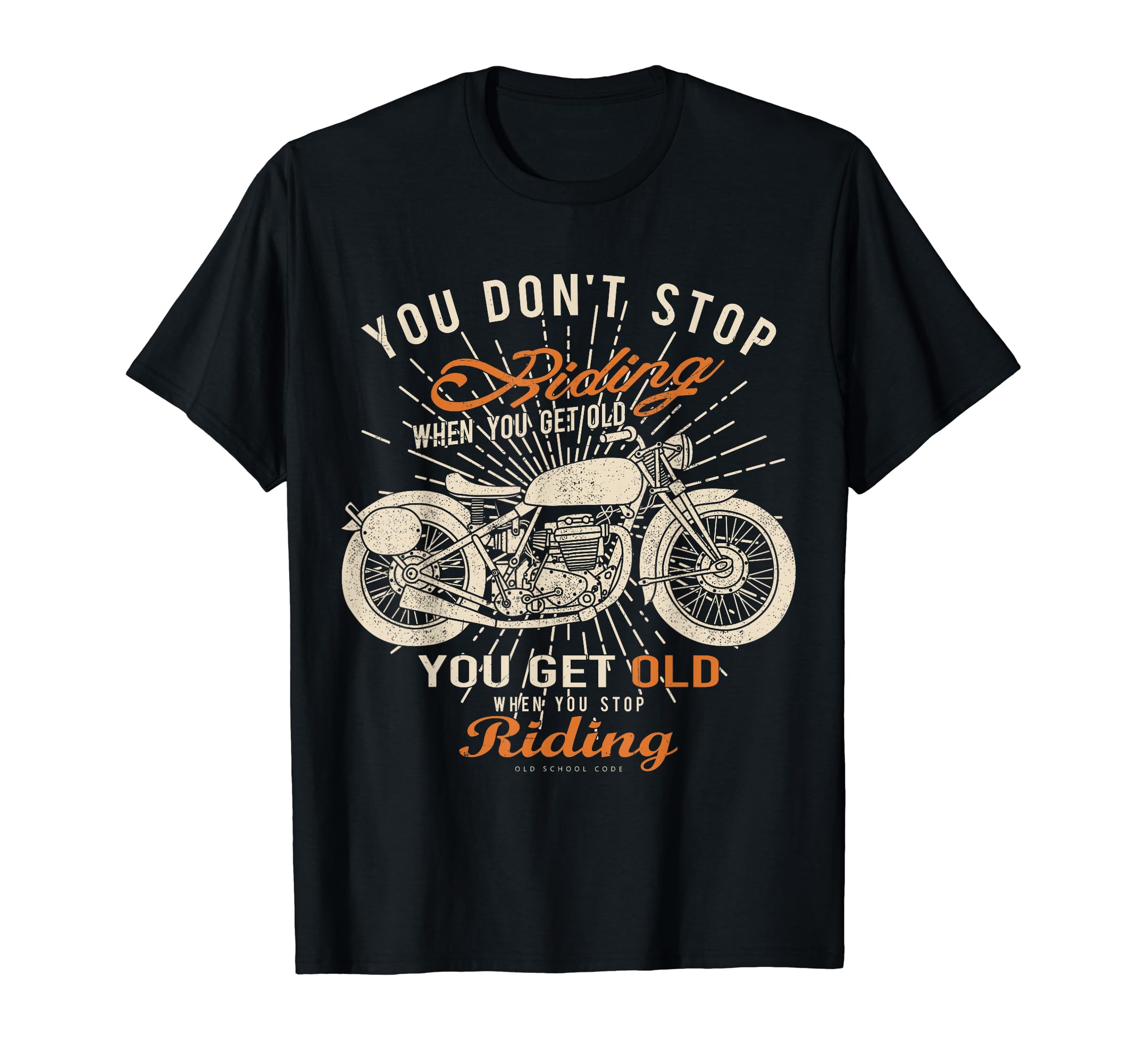 Motorcycle Bikers Old Biker Birthday T-Shirt - Unique Graphic for Adults - T-Shirt, Sweatshirt, Hoodie