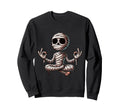Meditation Mummy Yoga Pose Sweatshirt - Minimalist Print for Adults - T-Shirt, Sweatshirt, Hoodie