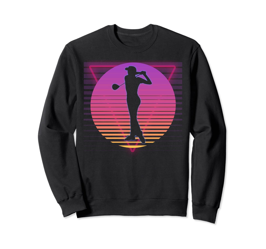 Golf Golfer Golfing Vaporwave 70S Sweatshirt - Fun Novelty Design Unisex - T-Shirt, Sweatshirt, Hoodie