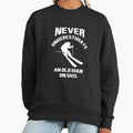 Never Underestimate An Old Man With A Skis Gift - Adult & Kids T-Shirts, Sweatshirts & Hoodies apparel design preview 1