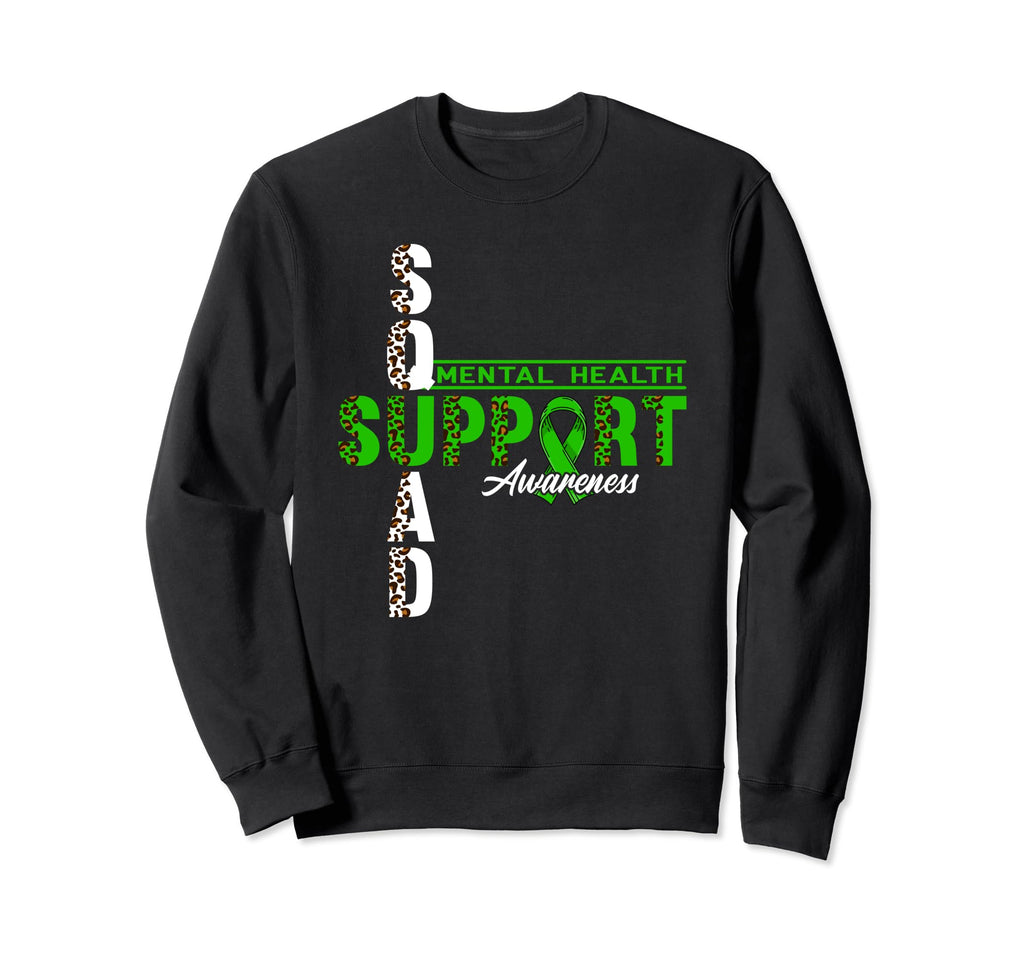 Support Awareness Squad I Depression Sweatshirt - Unique Graphic Unisex - T-Shirt, Sweatshirt, Hoodie